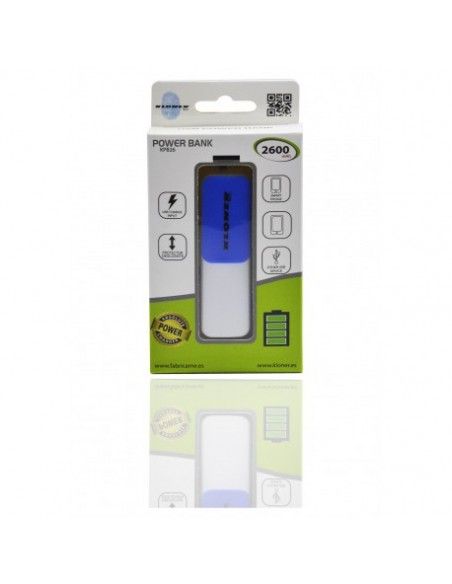 POWER BANK 2600 mAh AZUL