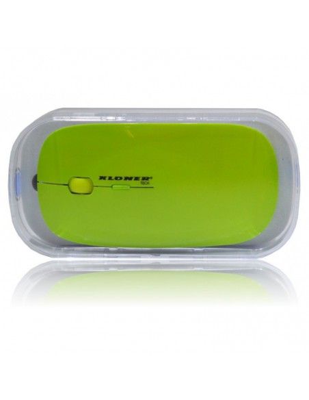 RATÓN SLIM USB VERDE FLORESCENTE
