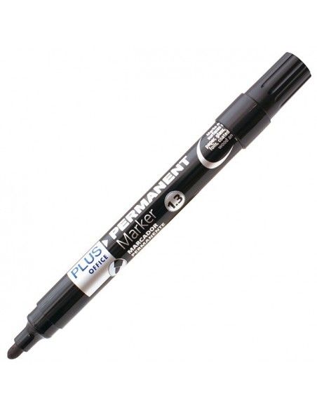 Rotulador Permanente Plus Office Plus Marker 3 Negro