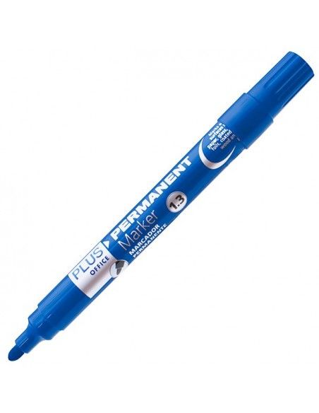 Rotulador Permanente Plus Office Plus Marker 3 Azul