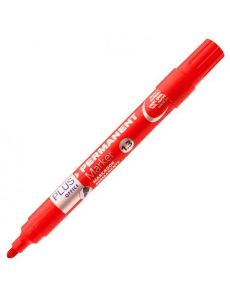 Rotulador Permanente Plus Office Plus Marker 3 Rojo