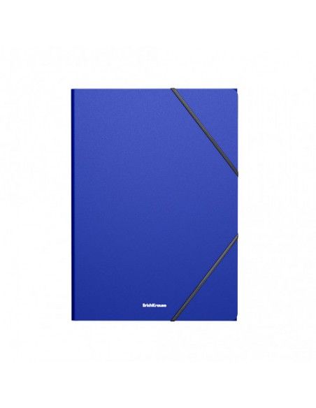 ERICH KRAUSE CARPETA CON GOMAS ELÁSTICAS MATT CLASSIC, A4, AZUL 53322