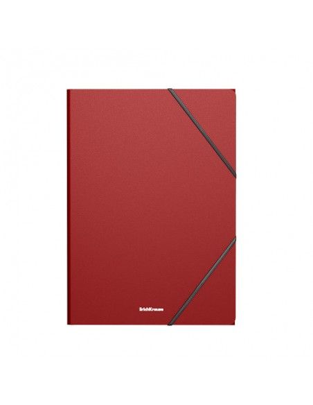 ERICH KRAUSE CARPETA CON GOMAS ELÁSTICAS MATT CLASSIC, A4, ROJO 53324