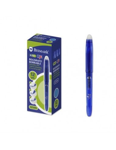 BOLIGRAFO BORRABLE C/CAPUCHON AZUL.0.7MM
