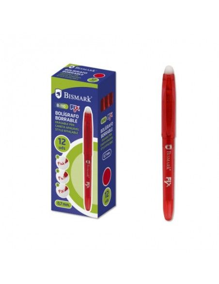 BOLIGRAFO BORRABLE C/CAPUCHON ROJO.0.7MM