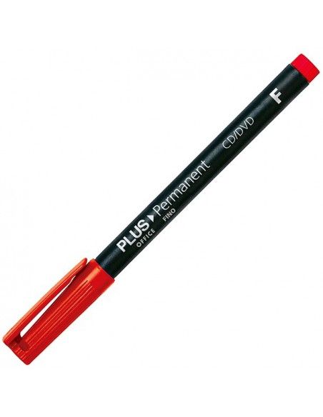 ROTULADOR PERMANENTE PLUS OFFICE PERMANENT FINO ROJO