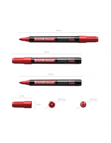 MARCADOR PERMANENTE P-200 ROJO
