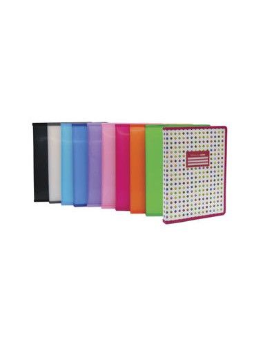 Carpeta pp 40 fundas color line color naranja