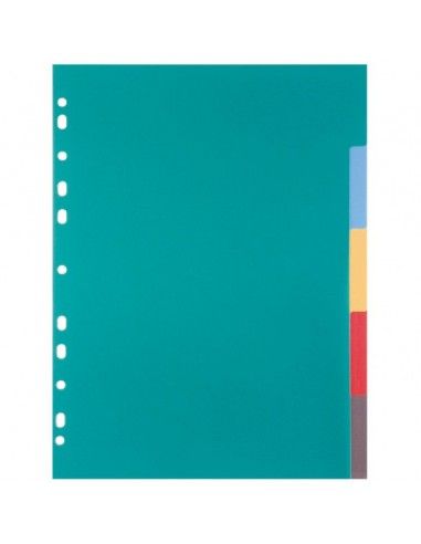 Plus Office Separadores A4+ PP 5 Colores