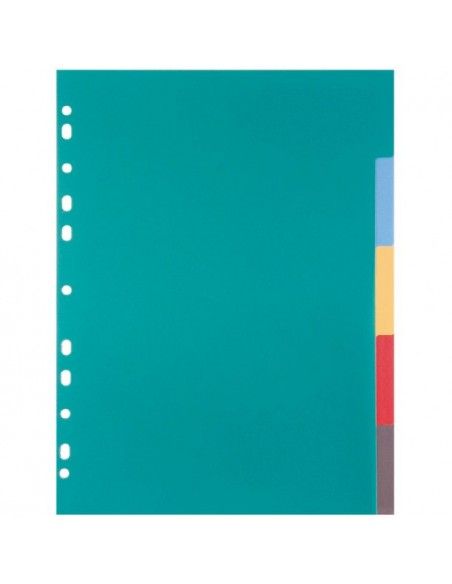 Plus Office Separadores A4+ PP 5 Colores