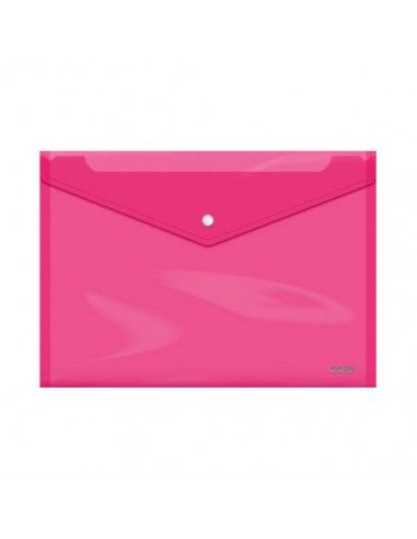 DOHE SOBRES POLIPROPILENO BROCHE ROSA FOLIO...