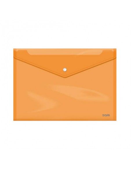 DOHE SOBRES POLIPROPILENO BROCHE NARANJA FOLIO APAISADO 360X255 91478