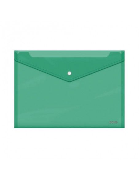 DOHE SOBRES POLIPROPILENO BROCHE VERDE FOLIO APAISADO 360X255 91479