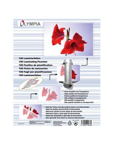 OLYMPIA LAMINAS A6 125 MICRAS 100 UNIDADES