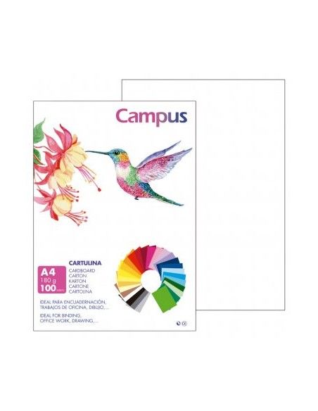 Cartulina Campus A4 Blanco 180g