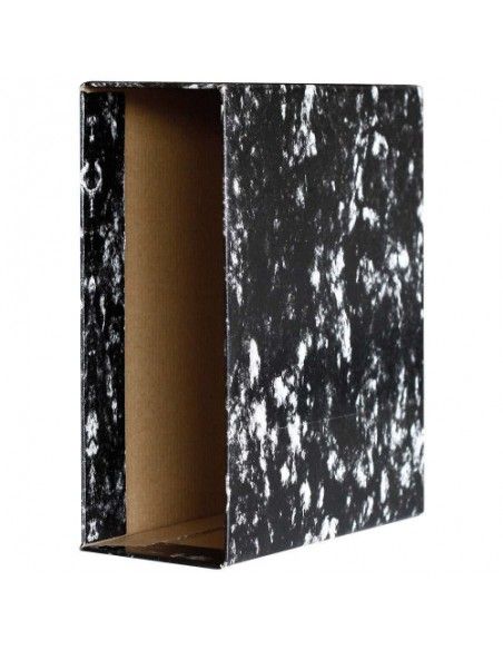 GRAFOPLAS FUNDA ARCHIVADOR JASPEADO ECOCLASSIC NEGRO A4 NATURAL LOMO ANCHO 295X324X86 7160000