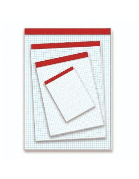 PACSA BLOC DE NOTAS SIN TAPA 60 GRS. 4º (155X215MM.) 80 HOJAS CUADRÍCULA 4X4 18133