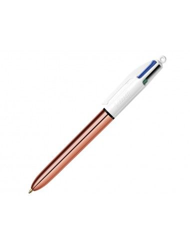 BIC BOLÍGRAFO 4 COLORES CUERPO ORO ROSA 951737