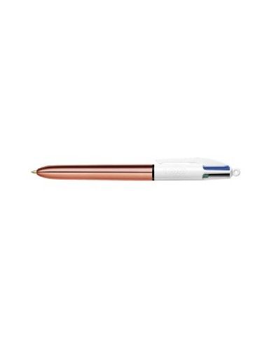 BIC BOLÍGRAFO 4 COLORES CUERPO ORO ROSA 951737