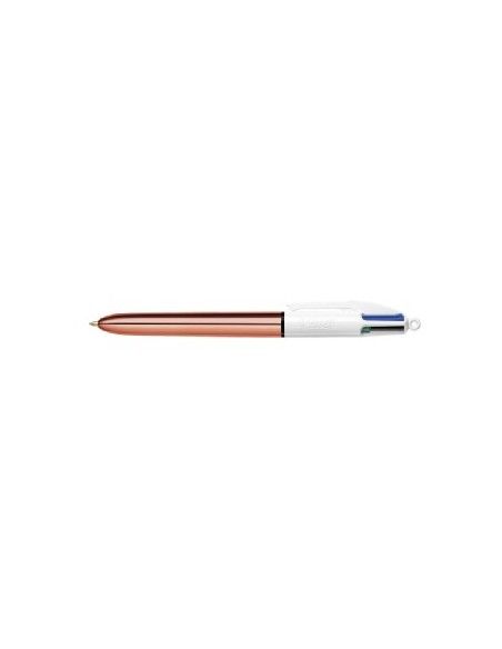BIC BOLÍGRAFO 4 COLORES CUERPO ORO ROSA 951737