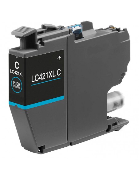 Brother LC421XL Cyan Cartucho de Tinta Compatible - Reemplaza LC421XLC
