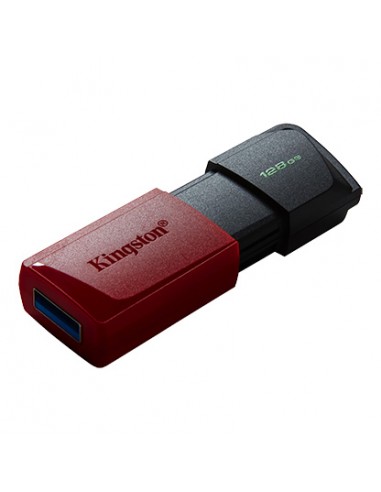 Kingston DataTraveler Exodia M Memoria USB 128GB - USB 3.2 Gen 1 - Enganche para Llavero - Color Negro/Rojo(Pendrive)