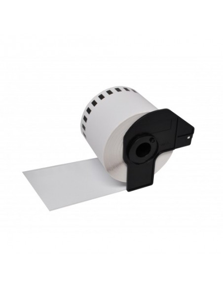 Brother DK22225 - Etiquetas Compatible de Tamaño personalizado - Ancho 38mm x 30,48 metros - Texto negro sobre fondo blanco