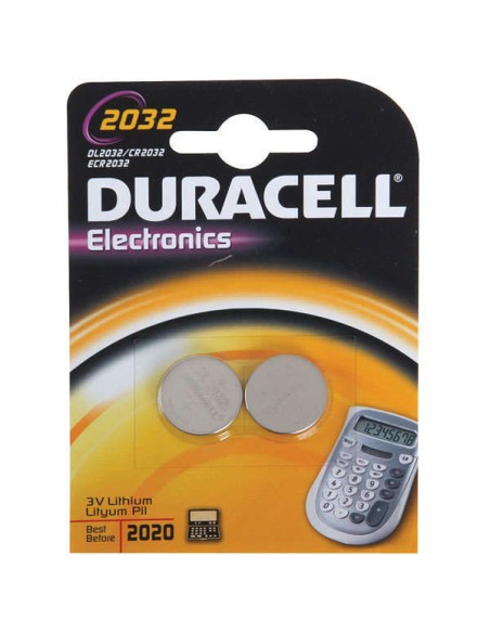 Duracell DL2032B2 Pila de Boton de Litio CR2032 3V (2 unidades)