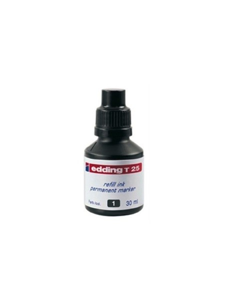 FRASCO TINTA PARA RELLENAR 30ML NEGRO EDDING T25-001