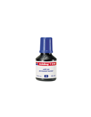 FRASCO TINTA PARA RELLENAR 25ML AZUL EDDING...