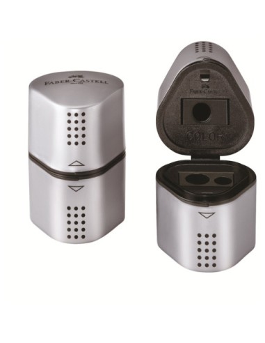 SACAPUNTAS 2 DEPOSITOS TRIO GRIP COLOR GRIS...