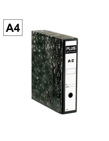 Archivador Rado Az Plus Office A4 Negro Jaspeado