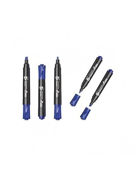 MARCADOR PERMANENTE PUNTA CONICA AZUL TRAZO 2MM